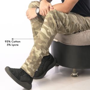 Mens Camo Joggers Straight Fit