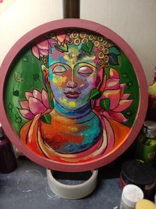 wall decor hand painted buddha
