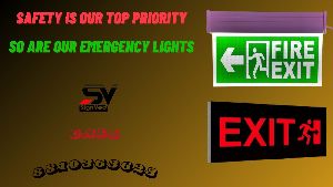 LED Emergency Exit Sign Board
