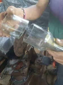 Glass Bottle Tube Pipe Cutting Grinding Machine