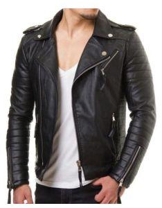 mens faux leather jacket