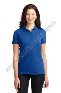 Ladies Polo Neck T Shirt
