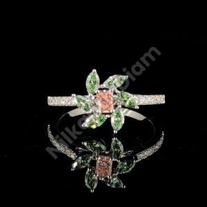 Flower Shape Diamond Ring