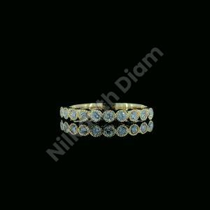 Round Diamond Half Eternity Ring