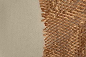 Brown Honeycomb Paper Wrapping Roll