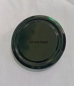 82mm Black Round Lug Cap