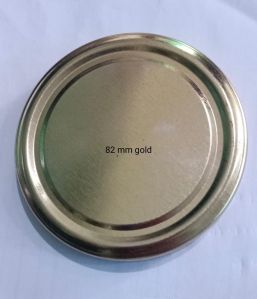 82mm Golden Round Lug Cap