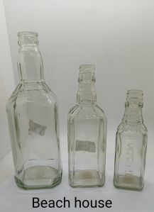 Beach House Liquor Glass Bottle