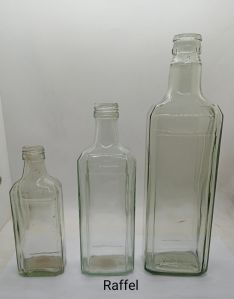 Raffel Glass Liquor Bottle