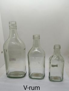 V Rum Glass Liquor Bottle