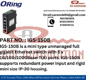 ORING IGS-1042GPA Industrial 6-port slim type unmanaged Gigabit Ethernet switch
