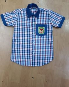 Boys Half Sleeve School Uniform Shirt