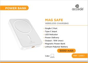 Mag Safe Wireless Power Bank 5000Mah