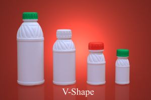 V Pattern HDPE Pesticide Bottle