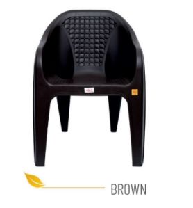 Bubble Brown Durable Plastic Chair