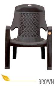 Diamond Brown Durable Plastic Chair