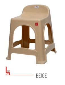 Topaz Beige Virgin Plastic Stool