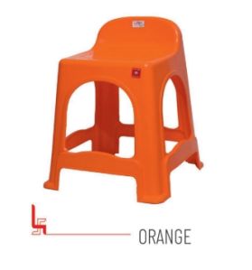 Topaz Orange Virgin Plastic Stool