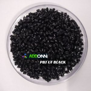 PBT Plain Black Plastic Compound