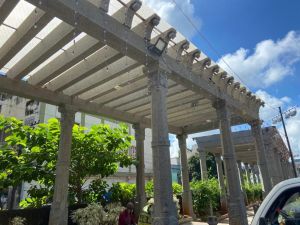 Garden Stone Pergola