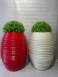 Glossy Fiber Flower Pot