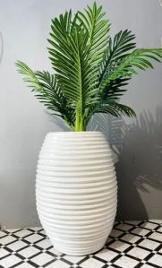 Glossy Fiber Flower Pot