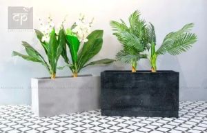Rectangular Decorative Fiber Planter