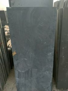 black polished stone slab