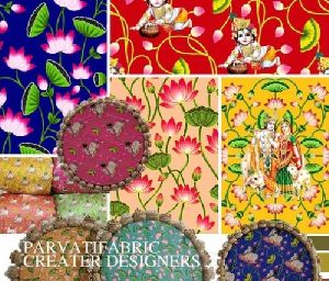 Bandhani Printed Satin Silk Fabric