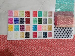 Schiffli Net Embroidery Fabric