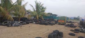 waste tyre scrap