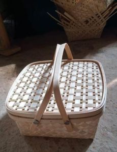 Hand made Bamboo gift Basket with Lid
