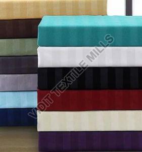 400 TC Cotton Satin Stripe Sheeting Fabric