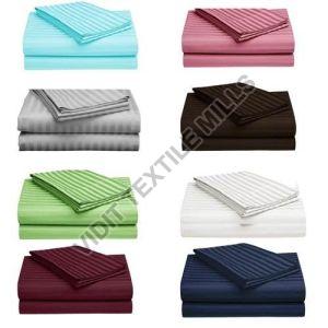 210 TC Cotton Satin Stripe Sheeting Fabric