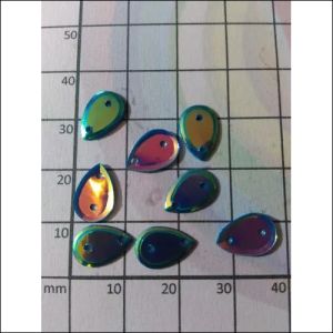 12mm Tear Drop Embossed Sequin