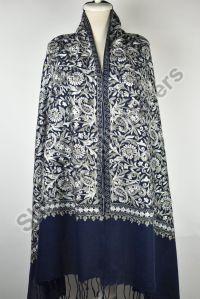 embroidered woolen shawl