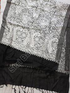 embroidered woolen shawl