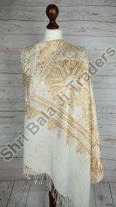 embroidered woolen shawl