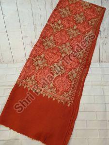 embroidered woolen shawl
