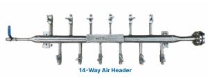 14-Ways Stainless Steel Air Distributor Header