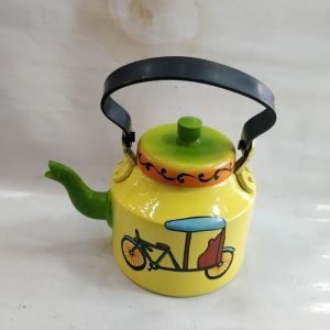 Hand Painted Tea Kettle Aluminium