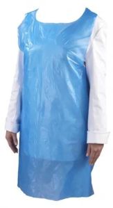 Blue Plain LD Poly Disposable Apron