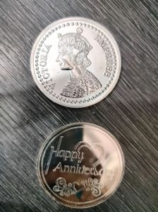 Amya Silver Medallion Round Coin