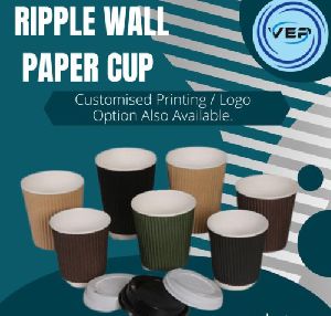 DISPOSABLE RIPPER WALL PAPER CUP 240ML