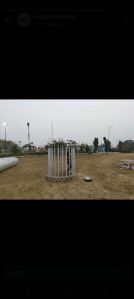 Installation work for poles