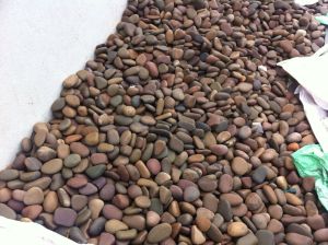 Natural pebbles stone