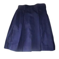 Girls Navy Blue School Skirt