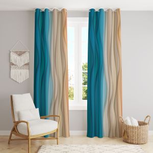 Shaded Printed Polyester Curtains