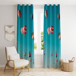 Modern Shiny Digital Printed Curtains