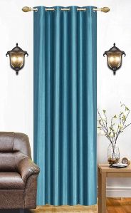 Plain Shiny Polyester Curtains